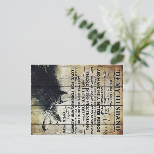 Carte Postale Funny Quotes to Husband | New Home Venin | (Debout devant)