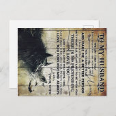 Carte Postale Funny Quotes to Husband | New Home Venin | (Devant / Derrière)