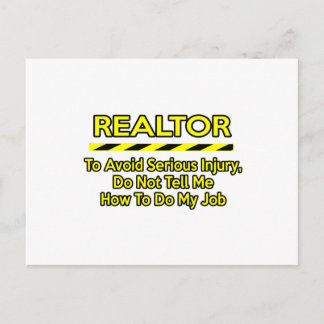 Carte Postale Funny Realtor .. Ne me le dis pas
