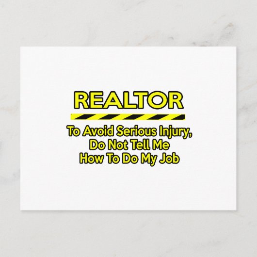 Carte Postale Funny Realtor .. Ne me le dis pas (Devant)