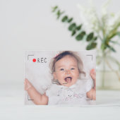 Carte Postale Funny Record Red Dot Custom Photo (Debout devant)