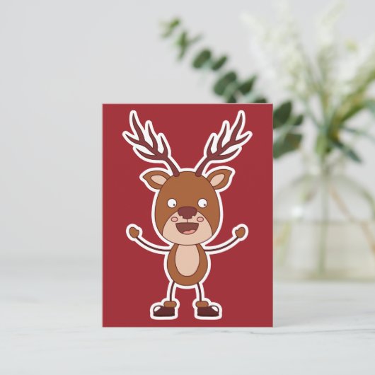 Carte postale Funny Reindeer (Debout devant)