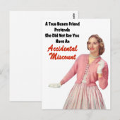 Carte Postale Funny Retro Bunco Vintage (Devant / Derrière)