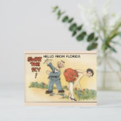 CARTE POSTALE FUNNY RETRO FLORIDA POSTCARD (Debout devant)