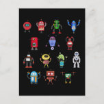 Carte Postale Funny Robots Girls Boys Robot<br><div class="desc">Funny Robots Girls Boys Robot. Retro Robot Kids Technology Cool Robotics.</div>