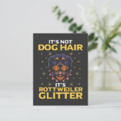 Carte Postale Funny Rottweiler Humour de cheveux de chien (Debout devant)