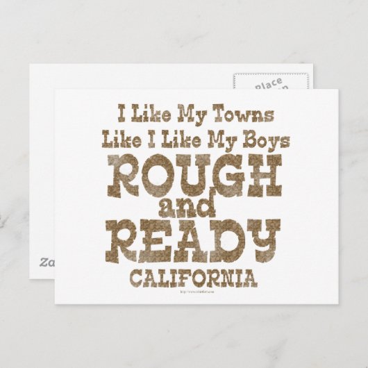 Carte Postale Funny Rough et Ready Boys (Devant / Derrière)