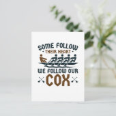 Carte Postale Funny Rowing Team Coxswain Nous Suivons Notre Cox (Debout devant)