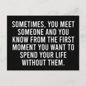 Carte Postale Funny Sarcastic Introvert Humour Dire (Devant)