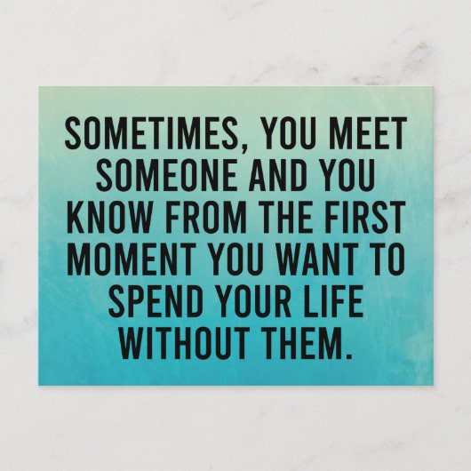 Carte Postale Funny Sarcastic Introvert Humour Dire (Devant)
