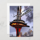 Carte Postale Funny Sarcastique Seattle Salutations Post Apocaly (Devant / Derrière)