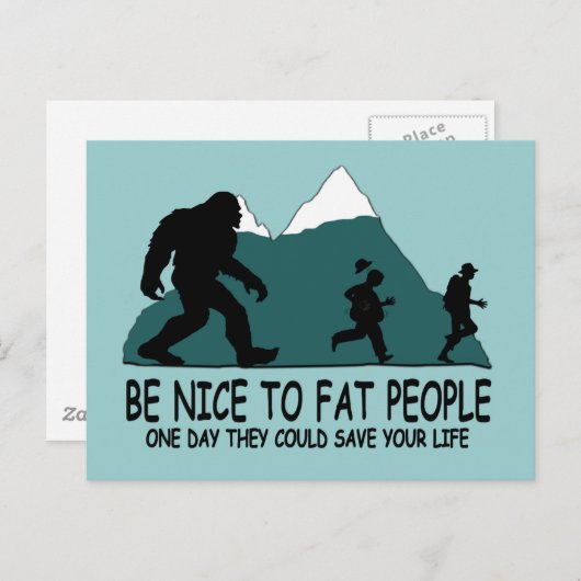 Carte Postale Funny Sasquatch (Devant / Derrière)