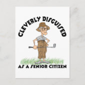 Carte Postale Funny Senior Citizen Golfer (Devant)