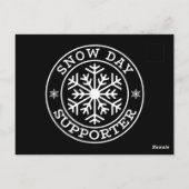 Carte Postale Funny Snow Day Supporter Enseignant Étudiant Winte (Dos)
