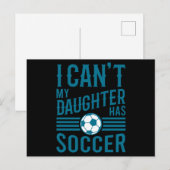 Carte Postale Funny Soccer Dad Soccer Mom I Cant My Daughter Has (Devant / Derrière)
