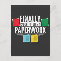 Funny Social Worker Papework Office Retraite Jo