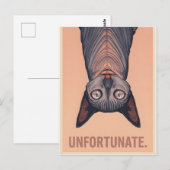 Carte Postale Funny Sphynx Cat Unfortunate Meme Art - Sarcastic (Devant / Derrière)