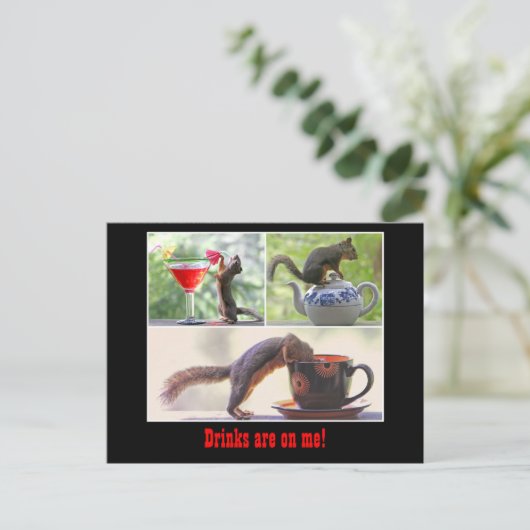 Carte postale Funny Squirrel (Debout devant)