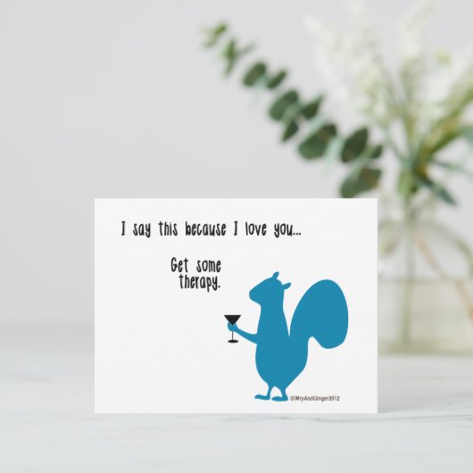 Carte postale Funny Squirrel (Debout devant)