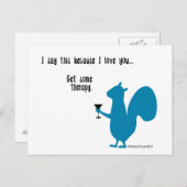 Carte postale Funny Squirrel (Devant / Derrière)