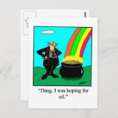 Carte Postale Funny St. Patrick's Day Postcard (Devant / Derrière)
