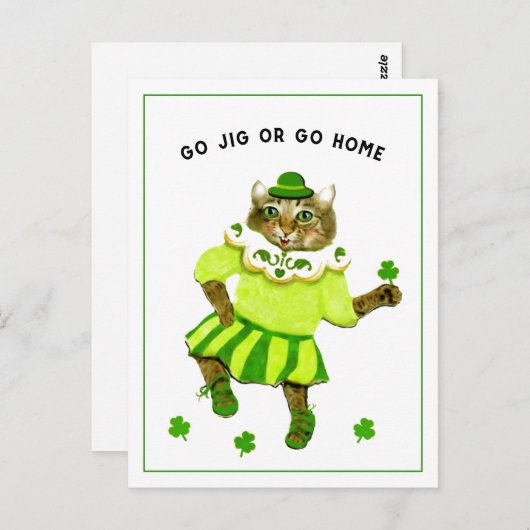 Carte Postale Funny St. Patrick's Day Postcard (Devant / Derrière)
