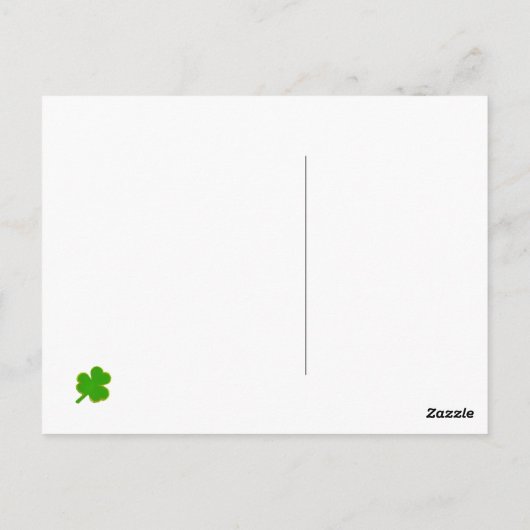 Carte Postale Funny St. Patrick's Day Postcard (Dos)