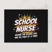 Carte Postale Funny Superhero École infirmière appréciation (Devant)