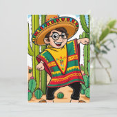 Carte postale Funny Taco Cinco (Debout devant)