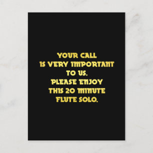 Carte Postale Funny Téléphone Service Clientèle Plaisanterie