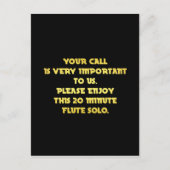 Carte Postale Funny Téléphone Service Clientèle Plaisanterie (Devant)