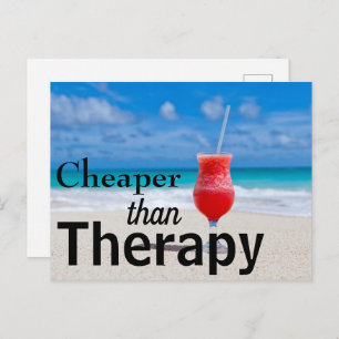 Carte Postale Funny Tropical Beach Typographie