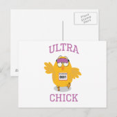 Carte Postale Funny Ultra Chick Runner (Devant / Derrière)