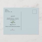 Carte Postale Funny Ultrasound Baby shower Blue Invitation (Dos)