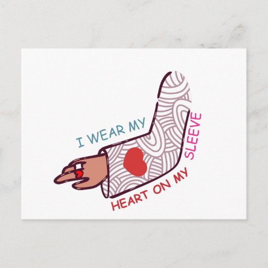 Carte Postale Funny Valentine's Day Love Pun Lovecore Esthétique (Devant)