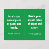 Carte Postale Funny Valentines de classe anti-Valentin pour garç (Devant)