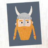 Carte Postale Funny Viking