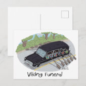 Carte Postale Funny Viking Funeral Post Card (Devant / Derrière)