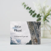 Carte Postale Funny Weve Déplacé Nouvelle Adresse Cliff House (Debout devant)