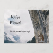 Carte Postale Funny Weve Déplacé Nouvelle Adresse Cliff House (Devant)