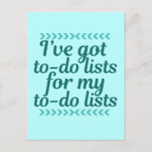 Carte Postale Funny Workaholic (Devant)