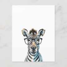 Funny Zebra Porter des lunettes