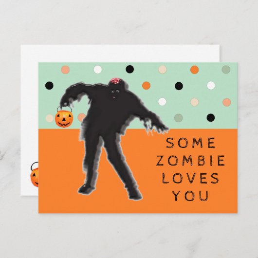 Carte Postale Funny Zombie (Devant / Derrière)