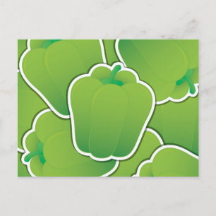 Carte Postale Funy green pepper