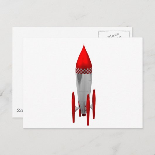 Carte Postale fusée (Devant / Derrière)