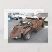 Carte Postale Fusée avec capot de bétail (Devant / Derrière)