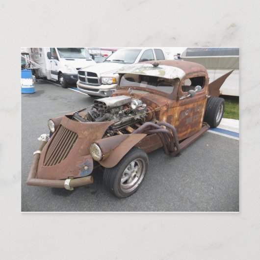 Carte Postale Fusée avec capot de bétail (Devant)