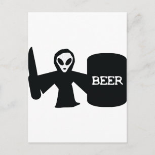 Carte Postale fusil alien
