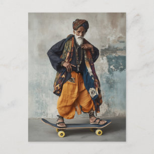 Carte Postale Fusion culturelle sur roues