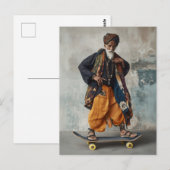 Carte Postale Fusion culturelle sur roues (Devant / Derrière)